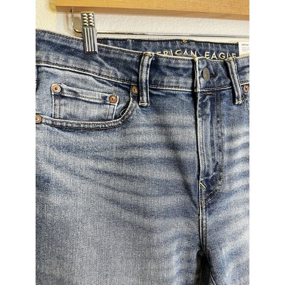American Eagle Men's Airflex + original Straight Stretch Jeans - Size 32W x 34L - Picture 3 of 10